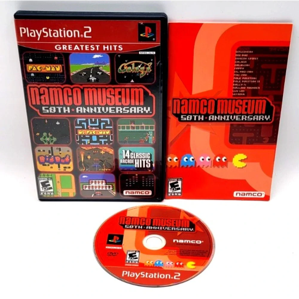 Namco Museum 50th Anniversary - Sony Playstation 2 PS2 Tested‎ Authentic